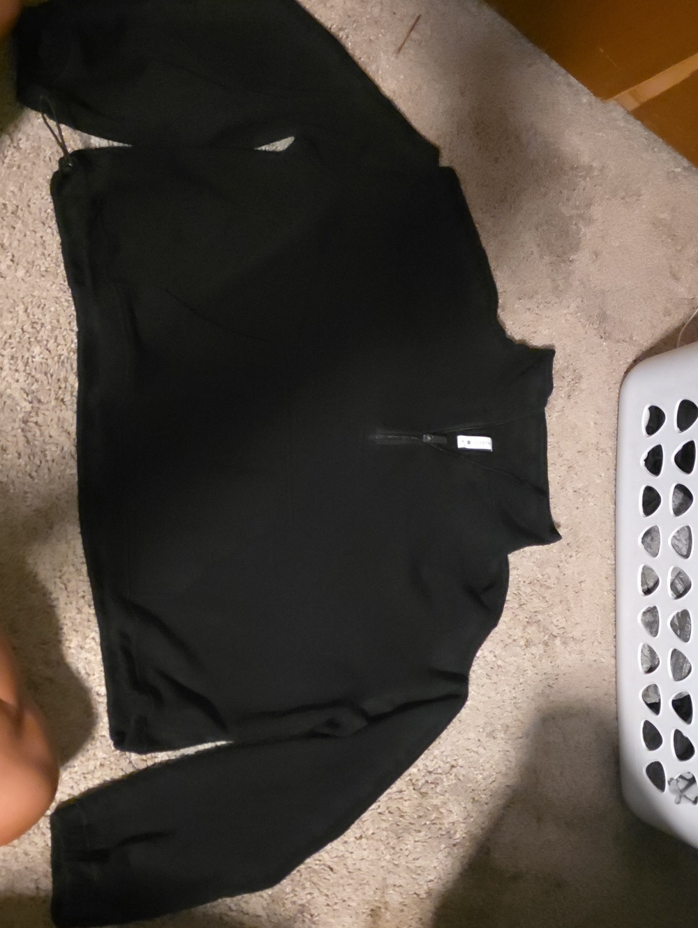 Love Tree Black Half-Zip Sweatshirt